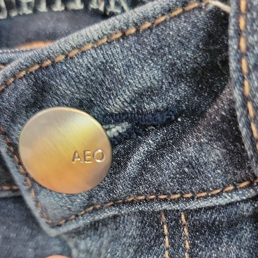 American Eagle Outfitters Women's Distressed Blue Skinny Jeans - Picture 6 of 15